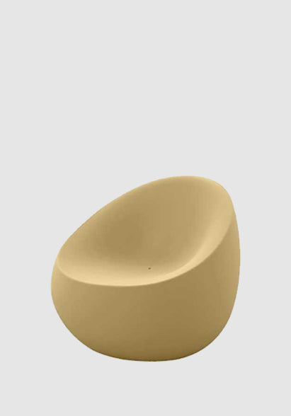 OUTDOOR FIBER-GLASS YELLOW CHAIR