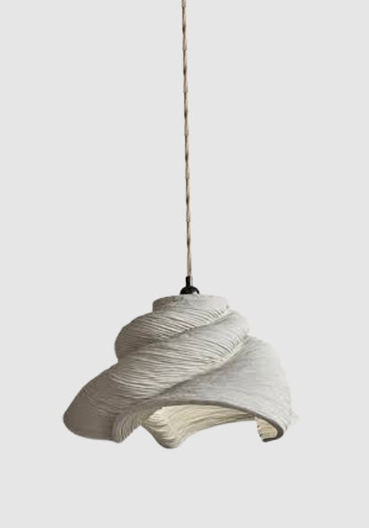 TWISTED FIBERGLASS CEILING LIGHT